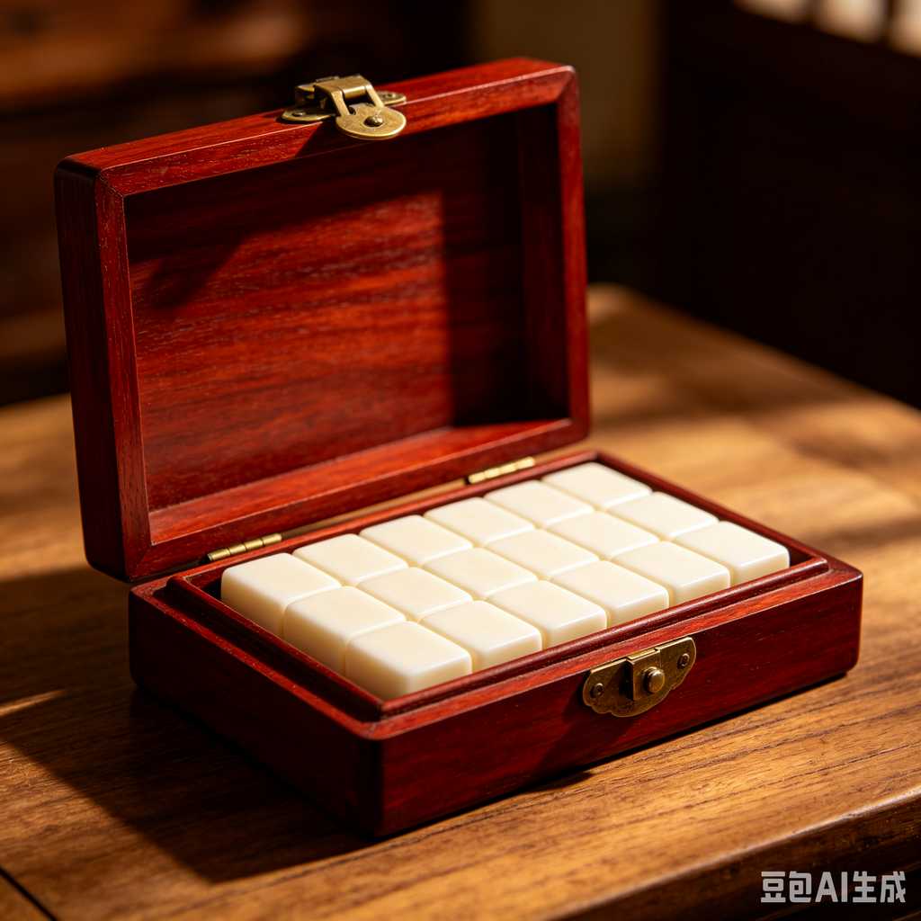 stylish text mahjong set